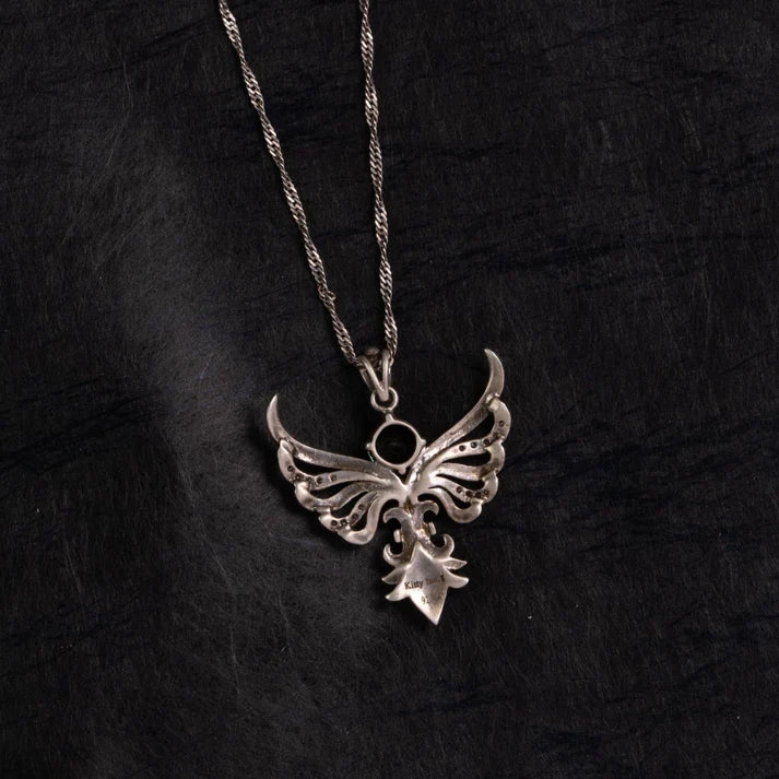 Phoenix Tourmaline Silver Pendant – Renewal & Protection(Pre-sale & Delivery 10 days later)