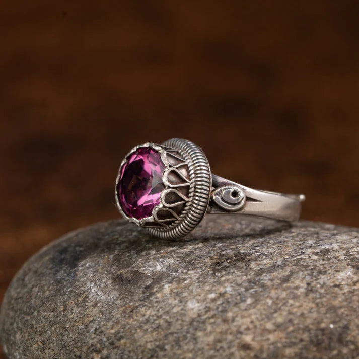 Pink Topaz 925 Sterling Silver Ring – Love & Joy