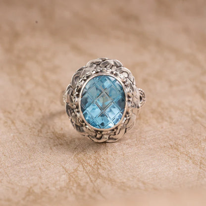 Blue Topaz 925 Sterling Silver Ring – Clarity & Expression