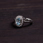 Aquamarine 925 Sterling Silver Ring – Serenity & Courage