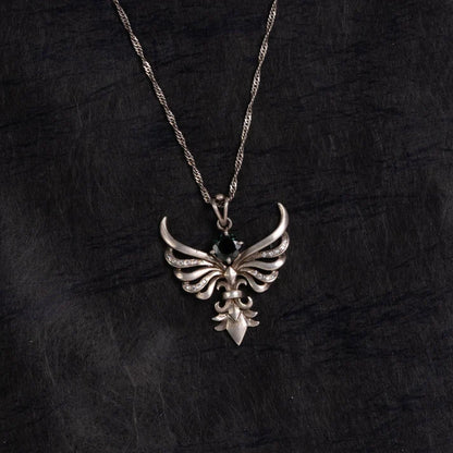 Phoenix Tourmaline Silver Pendant – Renewal & Protection（Pre-sale & Delivery 10 days later）