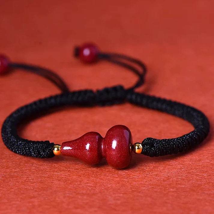 Purple Goldstone Gourd Red String Bracelet – 3 Colors